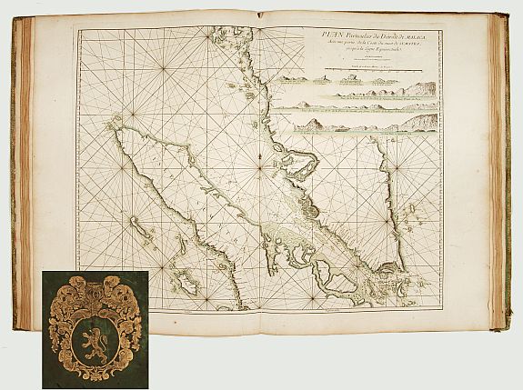 D'APRES DE MANNEVILETTE., Le Neptune Oriental ou Routier Général des Côtes des Indes Orientales et de la Chine…, antique map, old maps