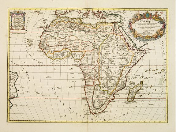 SANSON, N. / JAILLOT, H., L'Afrique divisée suivant l'estendue de ses principales parties?, antique map, old maps