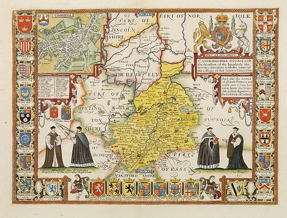 SPEED, J./ OVERTON, J. & H., Cambridgshire?, antique map, old maps