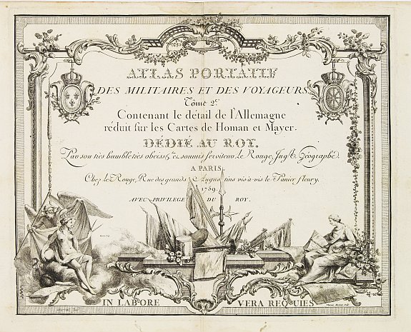 LEROUGE, G.L.,  [Title page]  ATLAS PORTATIF DES MILITAIRES ET DES VOYAGEURS., antique map, old maps
