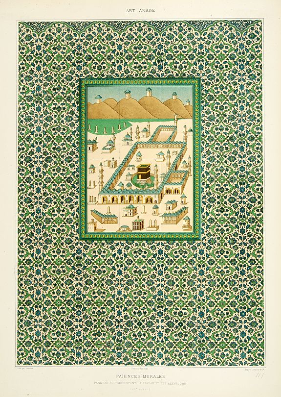 PRISSE D'AVENNES,E., Faïences murales., antique map, old maps