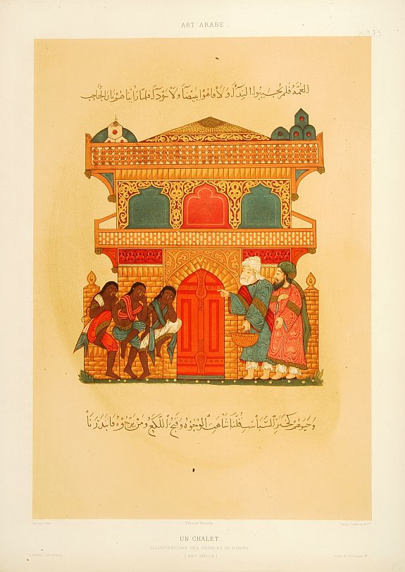 PRISSE D'AVENNES,E., Un chalet. Illustrations des séances de Hariry., antique map, old maps
