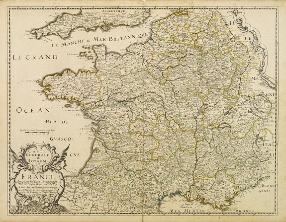 SANSON,N./ MARIETTE,P.,  Carte g�n�rale du Royaume de France.., antique map, old maps