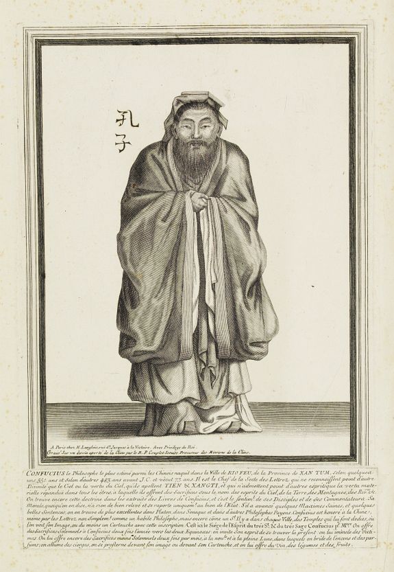 LANGLOIS, N., CONFUCIUS le Philosphe le plus estimé parmi les Chinois. . ., antique map, old maps