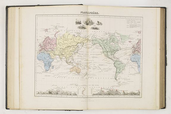 MIGEON, J., Géographie Universelle, Atlas Migeon ... Géographes Historique, Scientifique, Industriel et Commercial. . ., antique map, old maps
