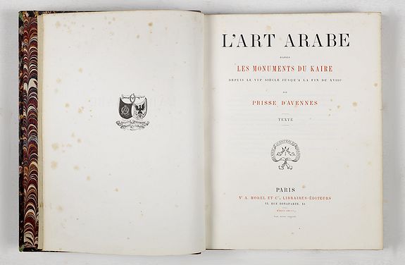 PRISSE D'AVENNES, Achille Constant., L'Art arabe d'après les monuments du Kaire depuis le VIIe siècle jusqu'à la fin du XVIIIe., antique map, old maps