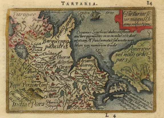 ORTELIUS,A., Tartaria sive magni chami regni typus., antique map, old maps