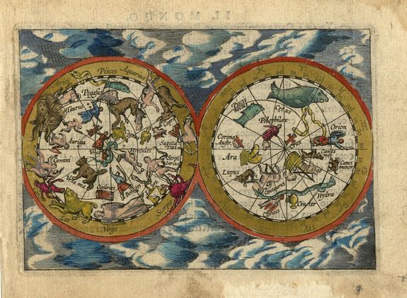 ORTELIUS,A. / VRIENTS, J.B., Untitled - Celestial Chart , antique map, old maps