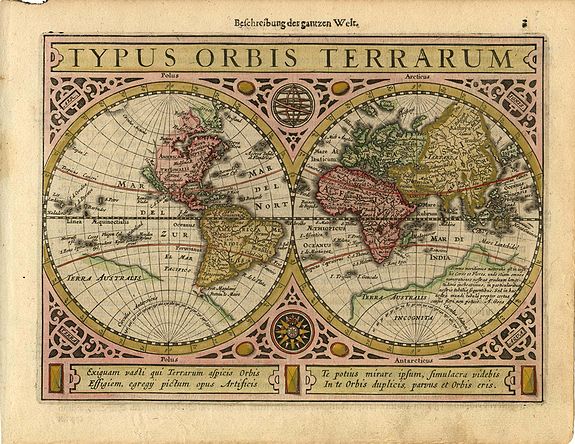 JANSSONIUS,J., Lot of 5] World and Continents., antique map, old maps