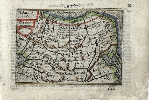 LANGENES, B., Tartaria, antique map, old maps