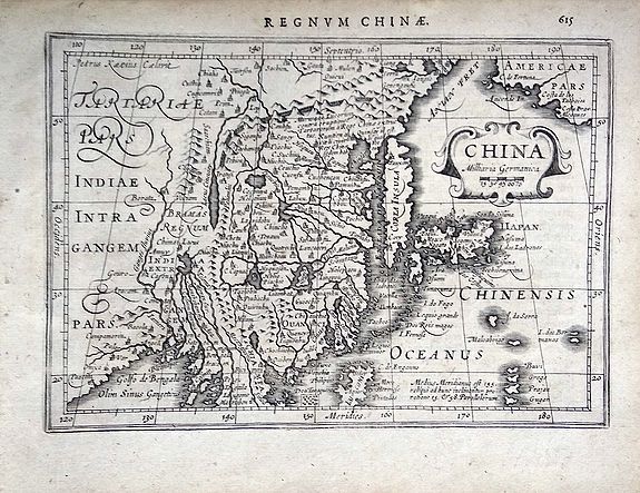 MERCATOR, G. / HONDIUS, J. , China., antique map, old maps