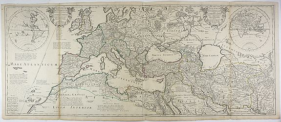 DE L'ISLE, G., Theatrum Historicum (and) An Historical Map of the Roman Empire. . ., antique map, old maps