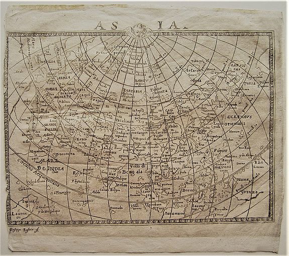 ROSACCIO, Guiseppe, Asia., antique map, old maps