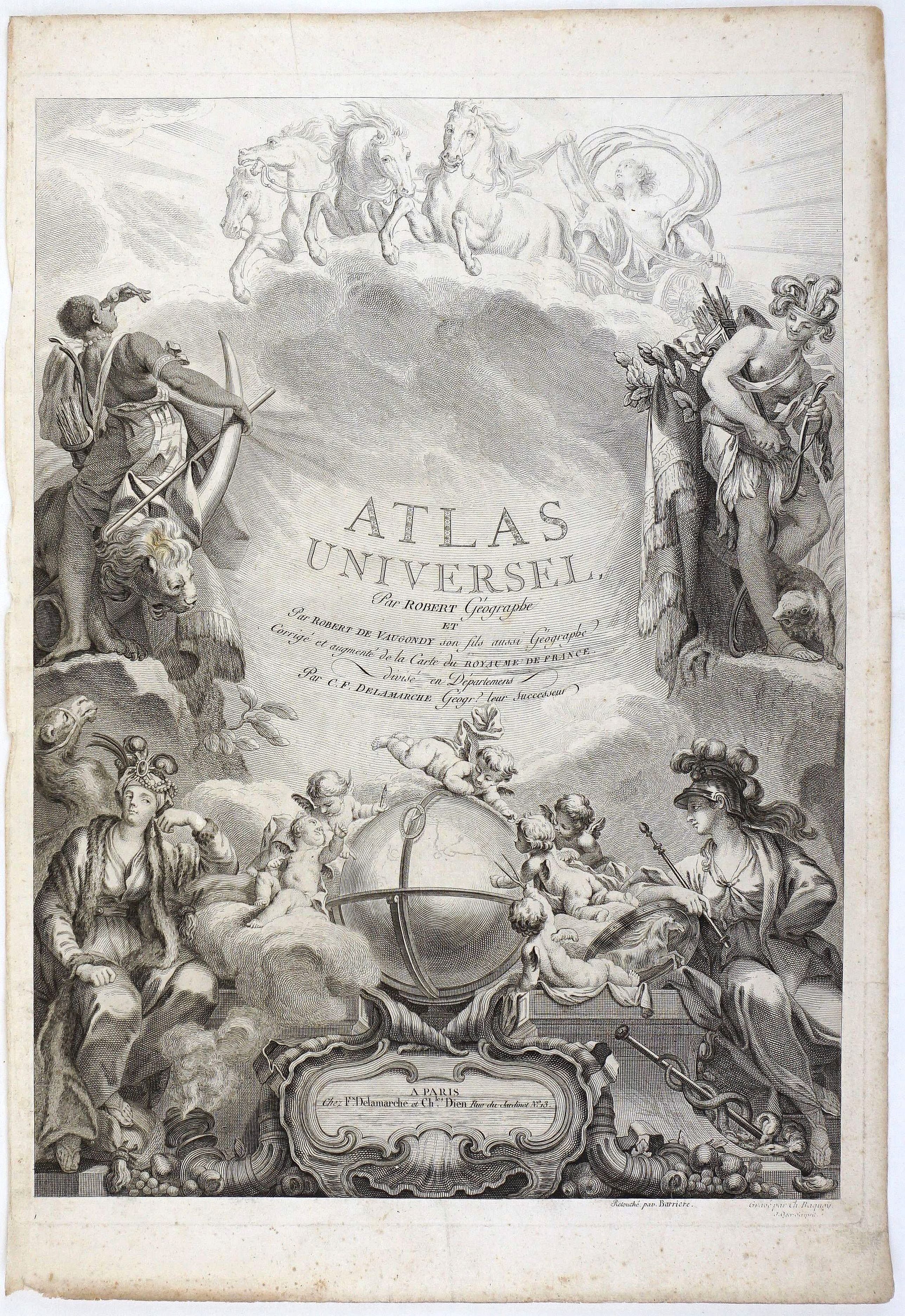 VAUGONDY, G.R., Atlas Universel Par ROBERT Geographe et par Robert de Vaugondy. . ., antique map, old maps