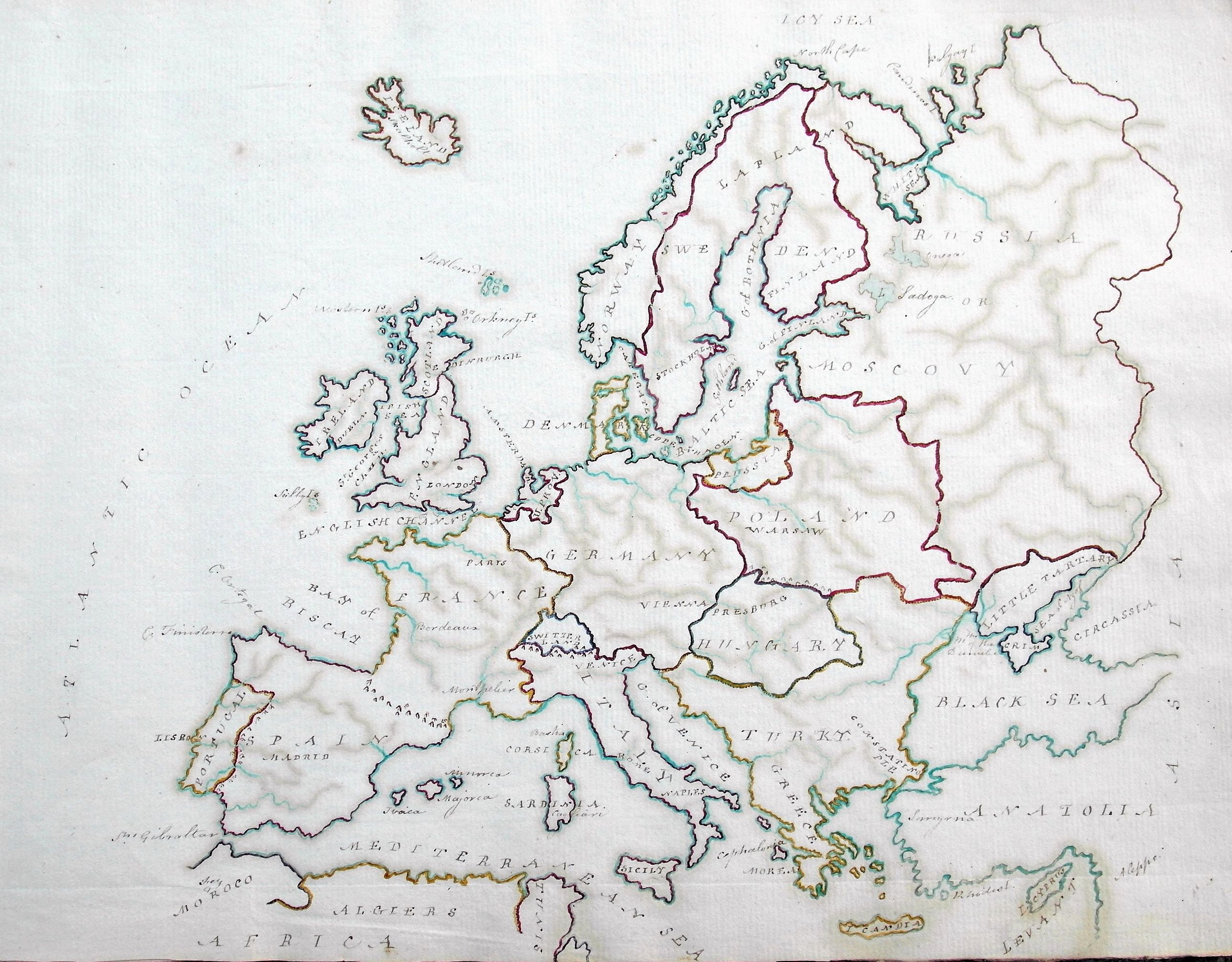 ANONYMOUS, Manuscript Atlas., antique map, old maps