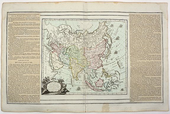 BRION, L., L’ASIE dressee pour l’étude DE LA GEOGRAPHIE. . ., antique map, old maps