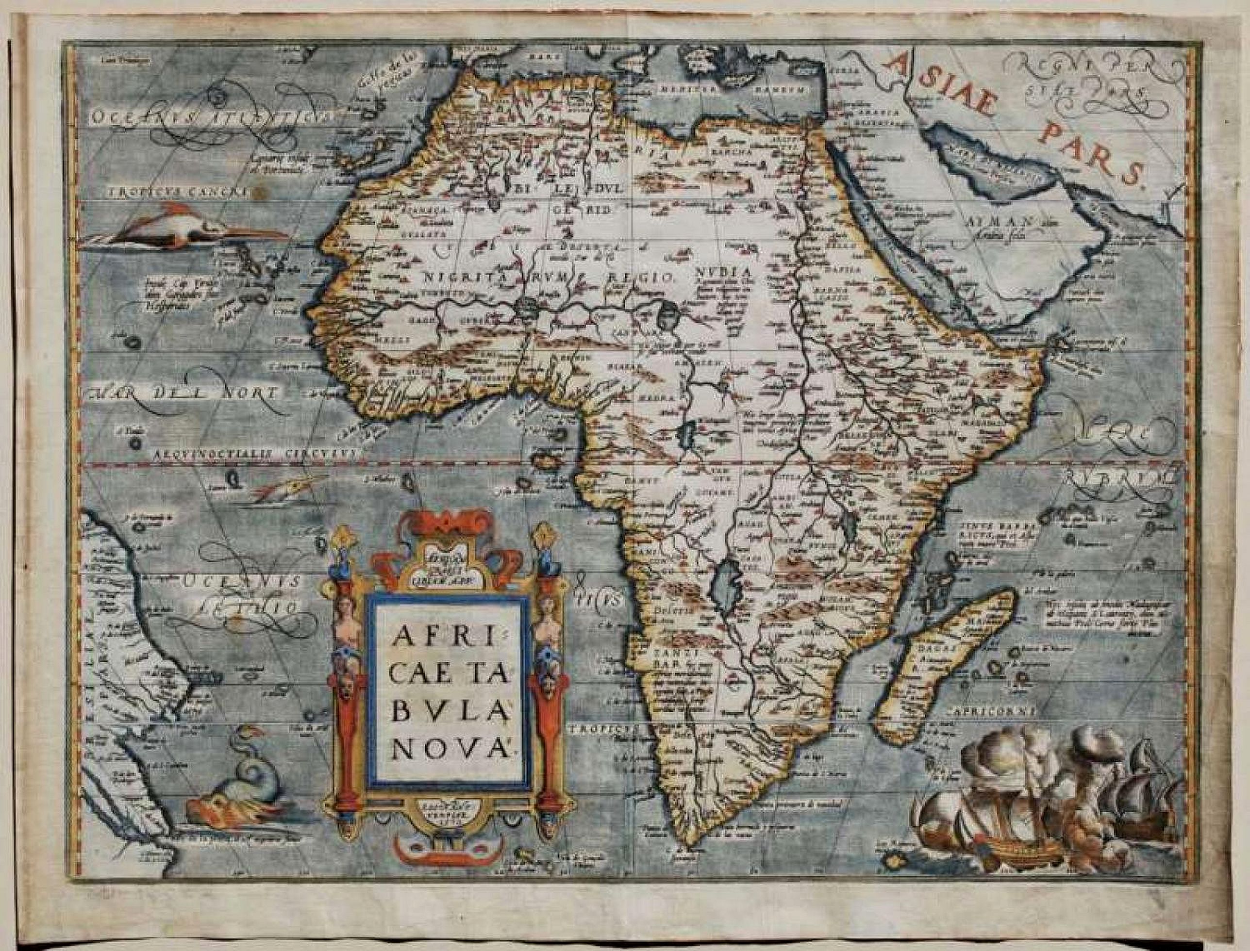 ORTELIUS, A., Africae Tabula Nova., antique map, old maps