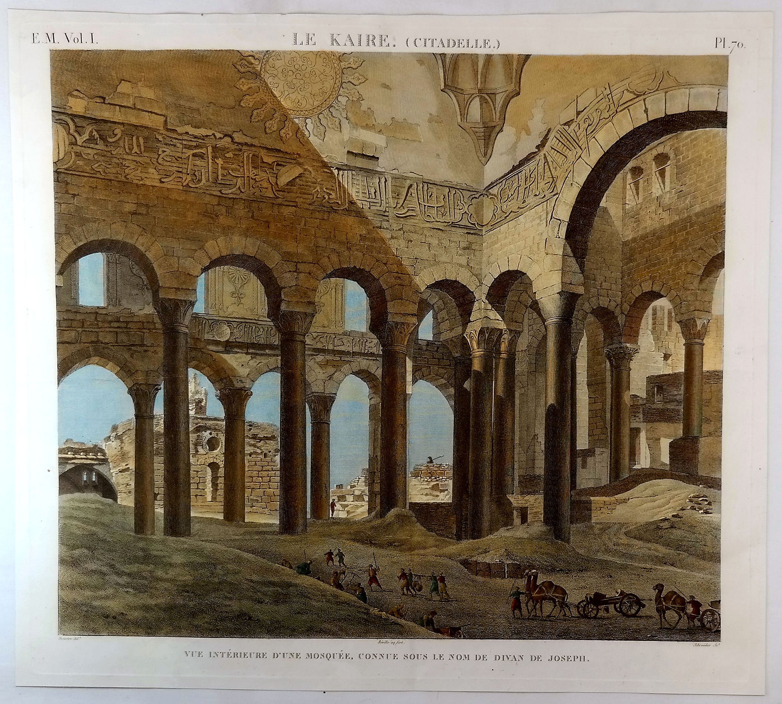 DUTERTRE., Le Kaire (Citadelle) Vue Interieure D'Une Mosquee. . ., antique map, old maps