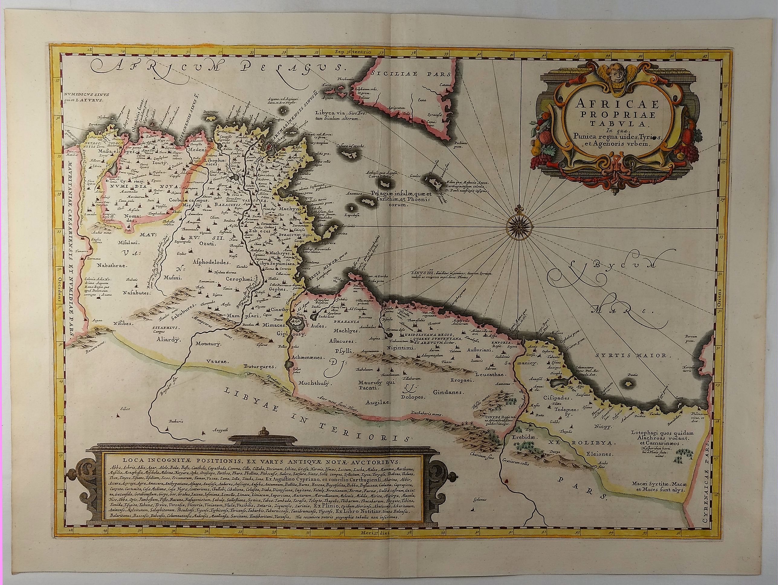 JANSSONIUS, J., Africae Propriae Tabula. . ., antique map, old maps