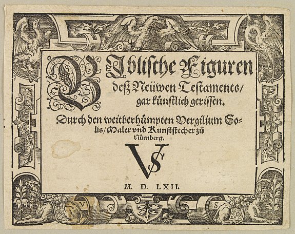 VERGILIUS SOLIS, Biblische Figuren., antique map, old maps