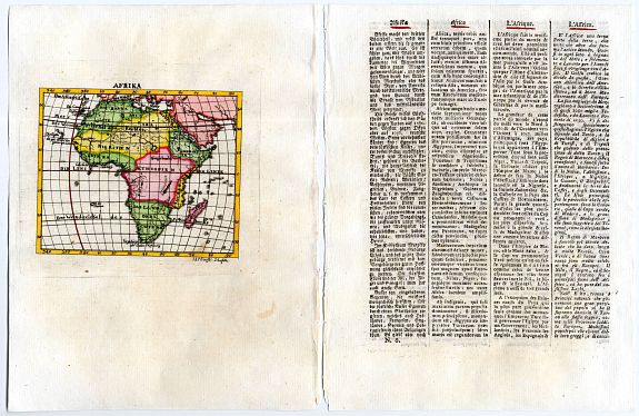ANONYMOUS., Afrika, antique map, old maps