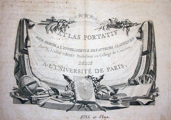 GRENET, L'A., Atlas Portatif pour servir a l'intelligence des auteurs classiques, antique map, old maps