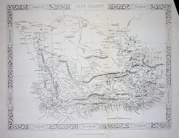 RAPKIN, J., Cape Colony, antique map, old maps