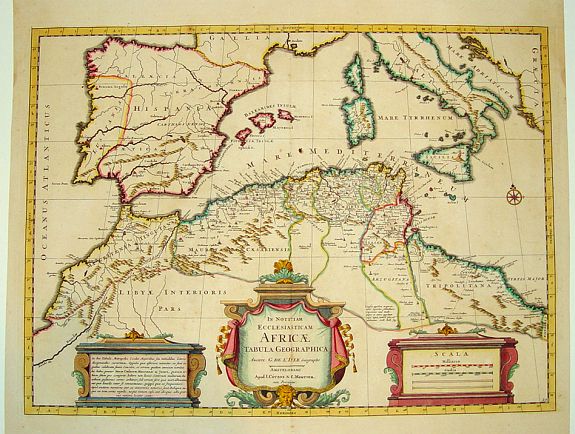 COVENS, J. and MORTIER, C., In Notitiam Ecclesiasticam Africae..., antique map, old maps