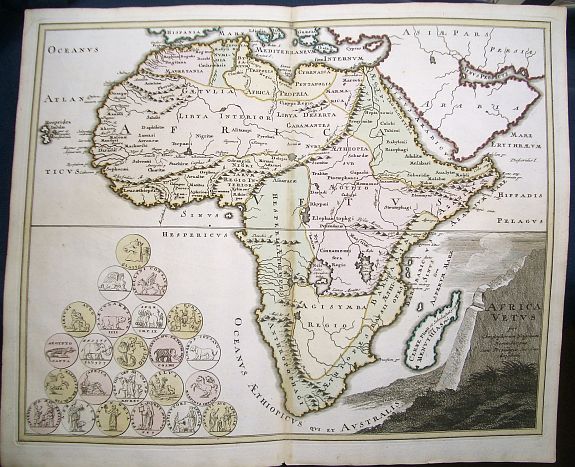 Weigel, Christopher, Africa Vetus, antique map, old maps