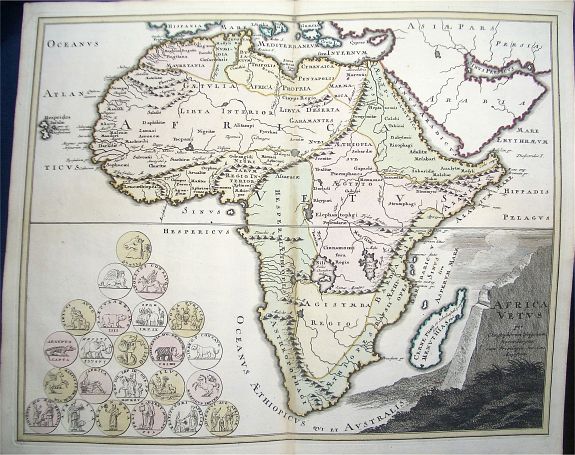 Weigel, Christopher, Africa Vetus., antique map, old maps