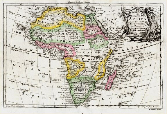 Drake / Reynolds, An Accurate Map of Africa.., antique map, old maps