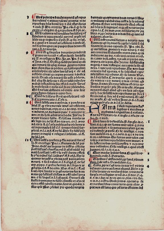 Angelus De Clavasio, Summa Angelica de Casibus Conscientiae 1486, antique map, old maps