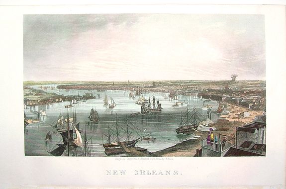 CAPEWELL & KIMMEL, New Orleans, antique map, old maps