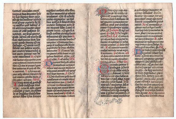 BREVIARY, Breviary Manuscript., antique map, old maps