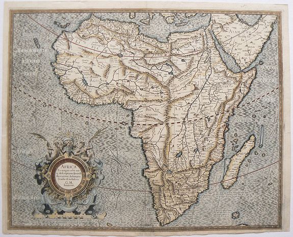MERCATOR,G. / HONDIUS, J., Africa ex magna orbis terre descriptione Gerardi Mercator., antique map, old maps