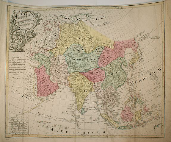 Lotter, Tobias Conrad, Asia Concinnata Secundum Observationes Academiae Regalis ..., antique map, old maps