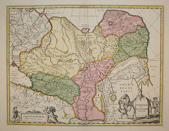 SCHENK,P./ VALK,G., Tartaria sive Magni Chami Imperium, antique map, old maps