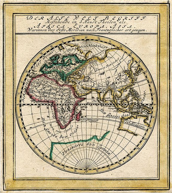 BODENEHR, G., Der alte West Begriff..., antique map, old maps