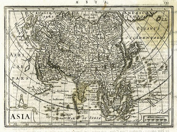 MERCATOR / HONDIUS, Asia., antique map, old maps