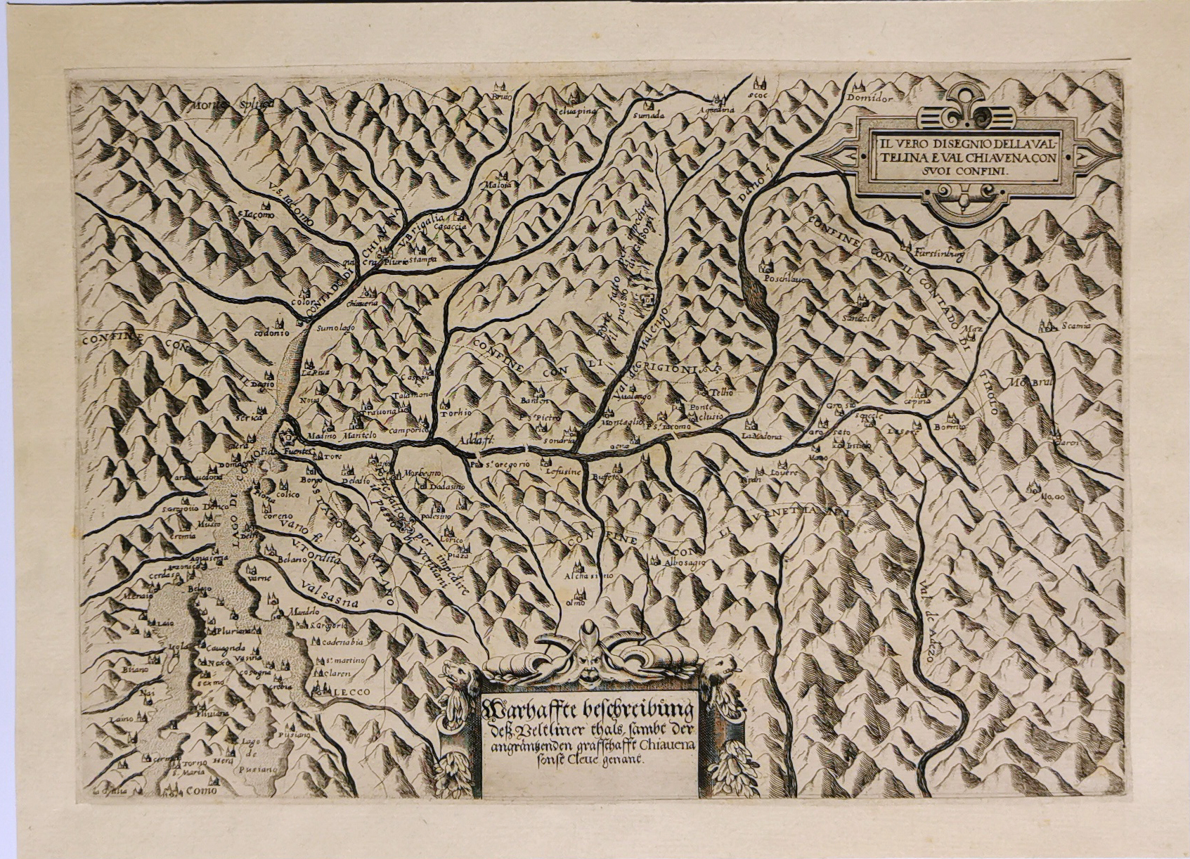 JOHNSON, A., Johnson\'s Chart of Comparative Heights of Mountains, and Lengths of Rivers . . ., antique map, old maps