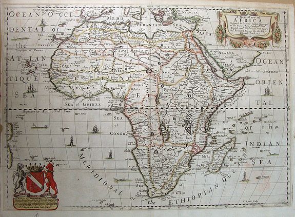 BLOME, R., A New Map of Africa., antique map, old maps