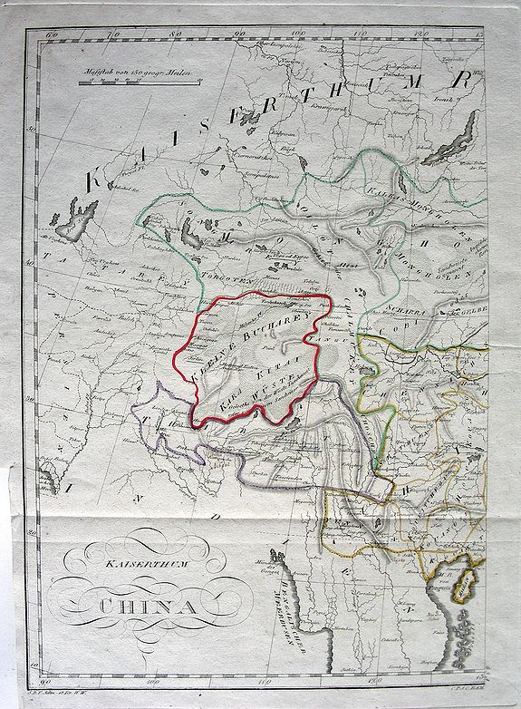 ANONYMOUS, Kaiserthum China., antique map, old maps
