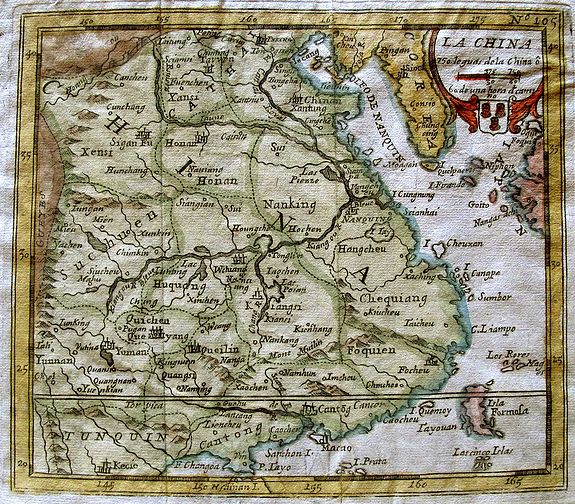 LASO, F., La China., antique map, old maps