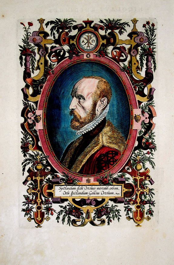 ORTELIUS, A., The Portrait of Abraham Ortelius from his Theatrum Orbis Terrarum, antique map, old maps