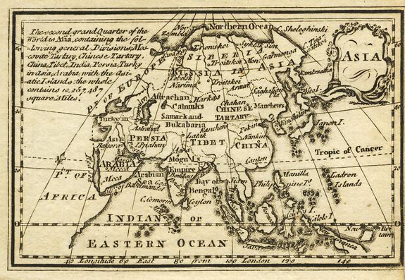 GIBSON, J., Asia., antique map, old maps