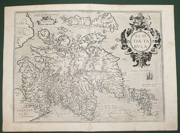ORTELIUS, A., Scotiae Tabula., antique map, old maps