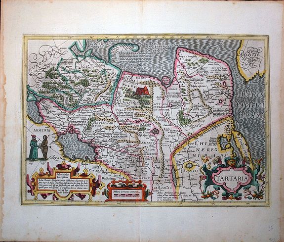 HONDIUS, J., Tartaria., antique map, old maps