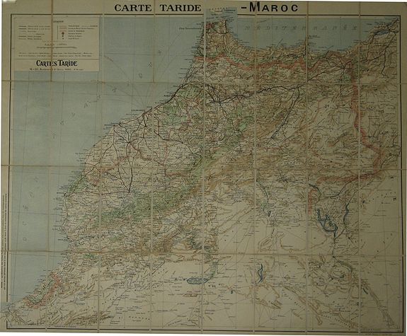 (MOROCCO), Carte Taride - Maroc., antique map, old maps