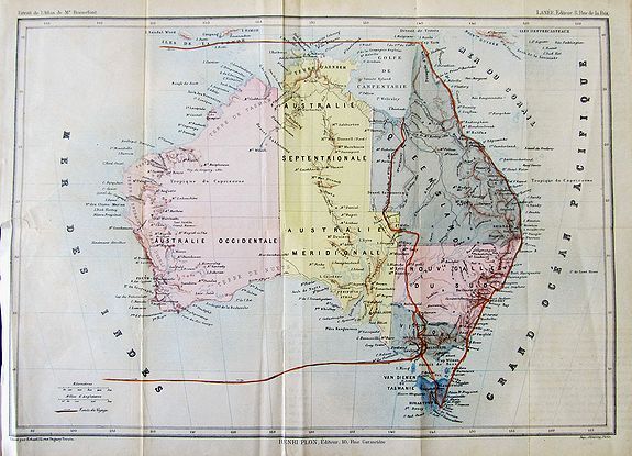 PLON, H., *untitled*, antique map, old maps