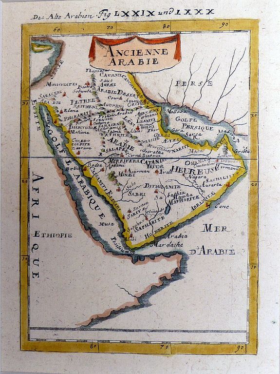 MALLET, A. M., Das Alte Arabien - ANCIENNE ARABIE, antique map, old maps